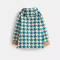 Restored Houndstooth Hooded Jacket