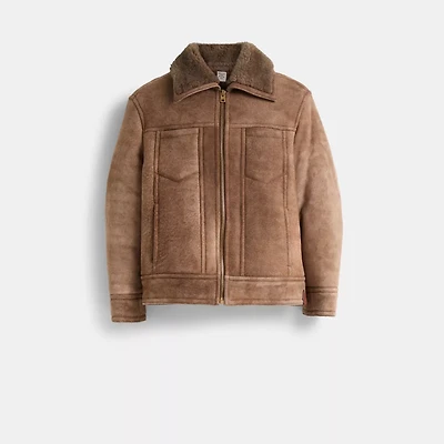 Restored Shearling Trucker Jacket