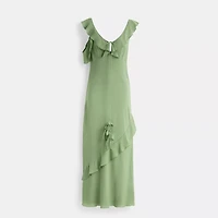 Restored V-Neck Bias Dress
