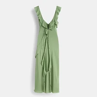 Restored V-Neck Bias Dress