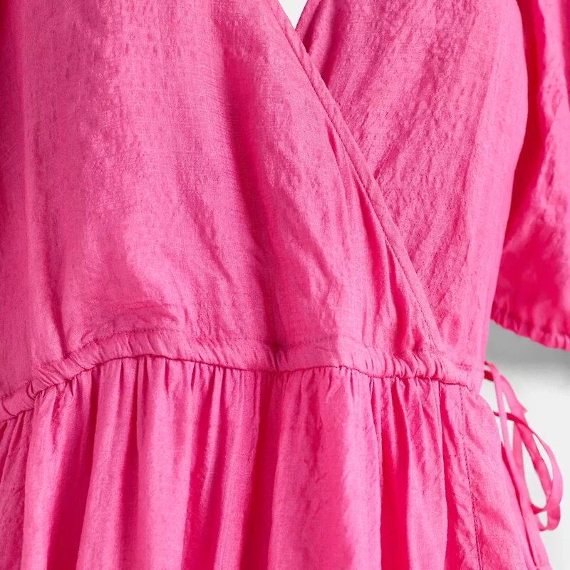 Restored Long Dress With Ties