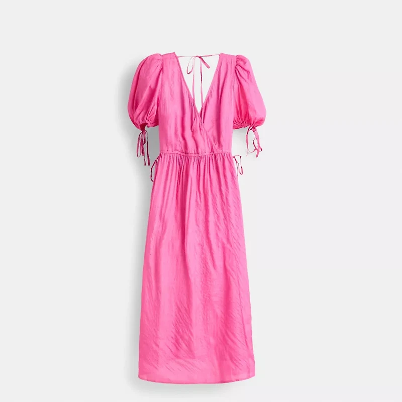 Restored Long Dress With Ties