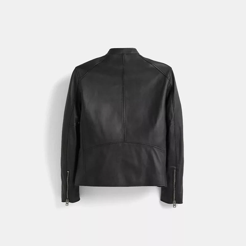 Restored Leather Racer Jacket