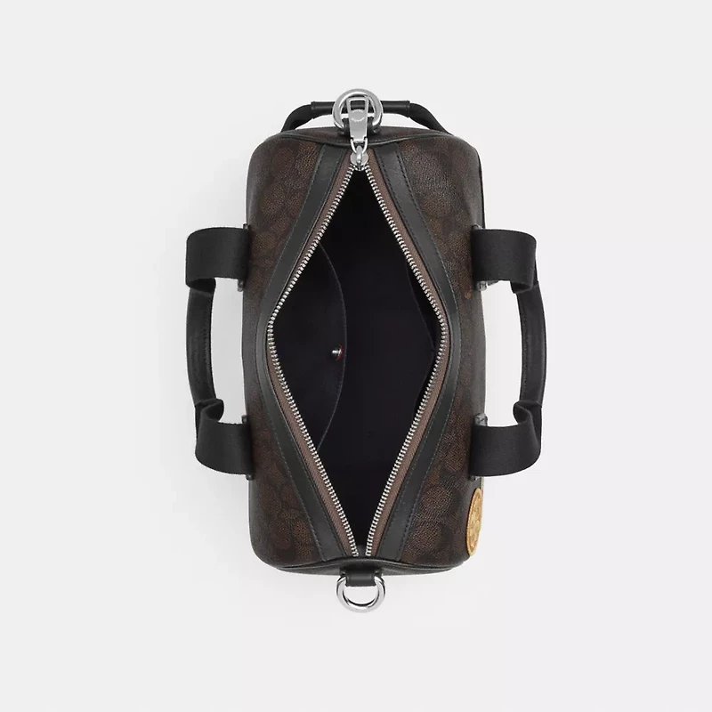 Explorer Duffle Bag 28 In Signature Canvas With Patches