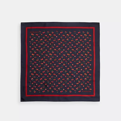 Cherry Mix Print Silk Bandana