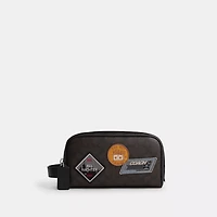Small Travel Kit In Signature Canvas With Patches