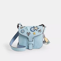 Upcrafted Courier Bag In Crocodile