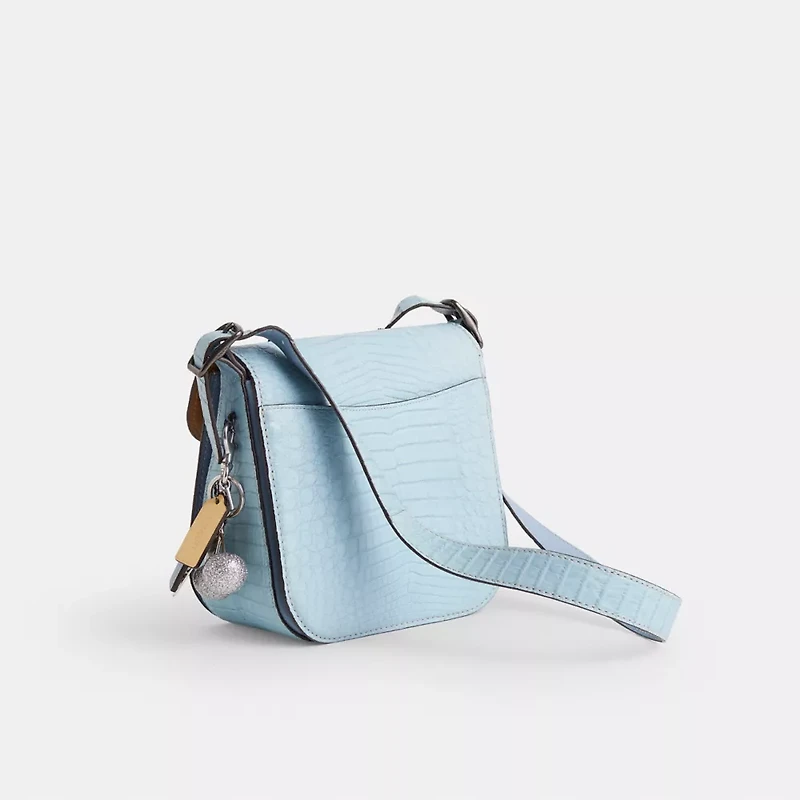 Upcrafted Courier Bag In Crocodile