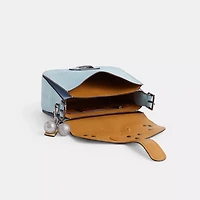 Upcrafted Courier Bag In Crocodile