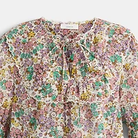 Restored Printed Broderie Anglaise Bib Shirt