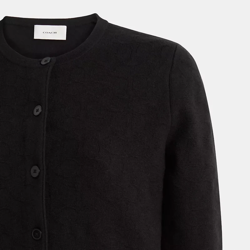 Restored Signature Knit Cropped Cardigan