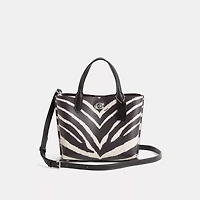Restored Willow Tote Bag 24 With Zebra Print