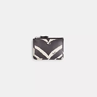 Restored Mini Skinny Id Case With Zebra Print