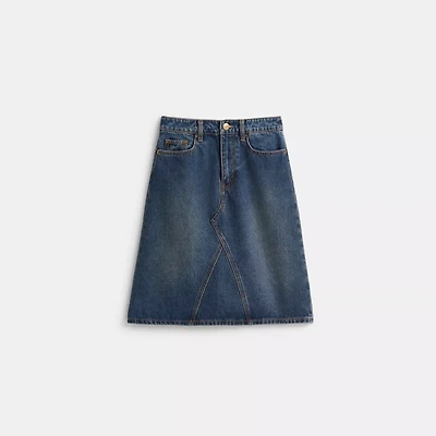 Restored Denim Skirt