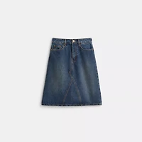 Restored Denim Skirt