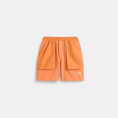 Restored Mixed Material Shorts