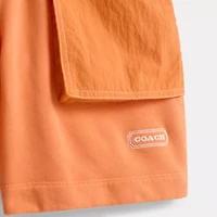 Restored Mixed Material Shorts