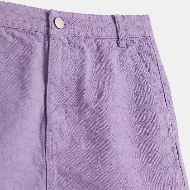 Restored Signature Denim Skirt