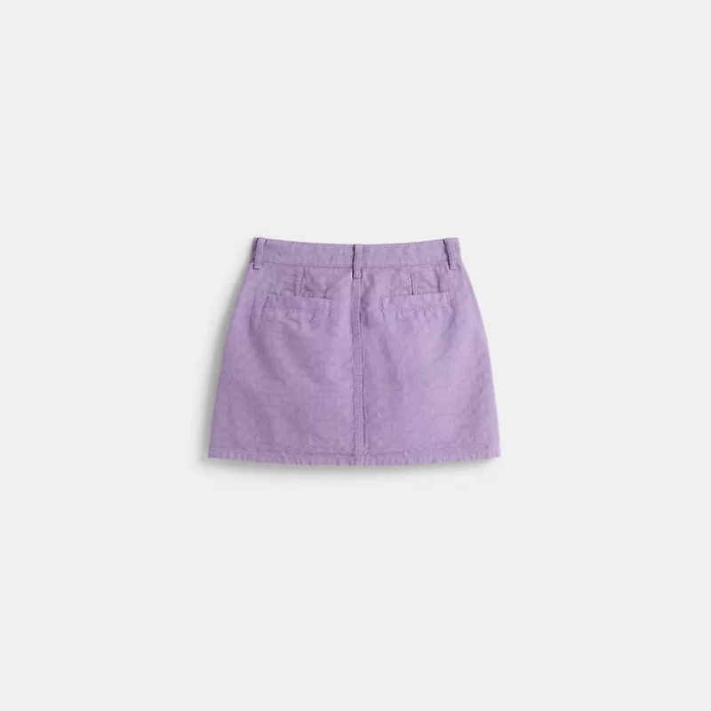 Restored Signature Denim Skirt