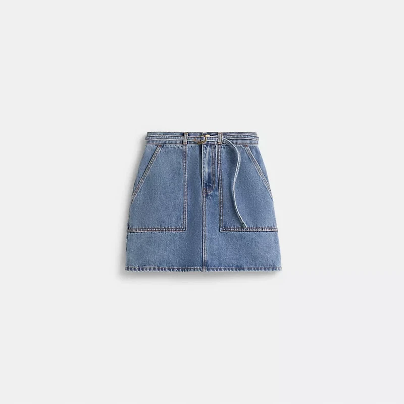 Restored Denim Skirt