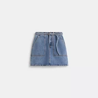 Restored Denim Skirt