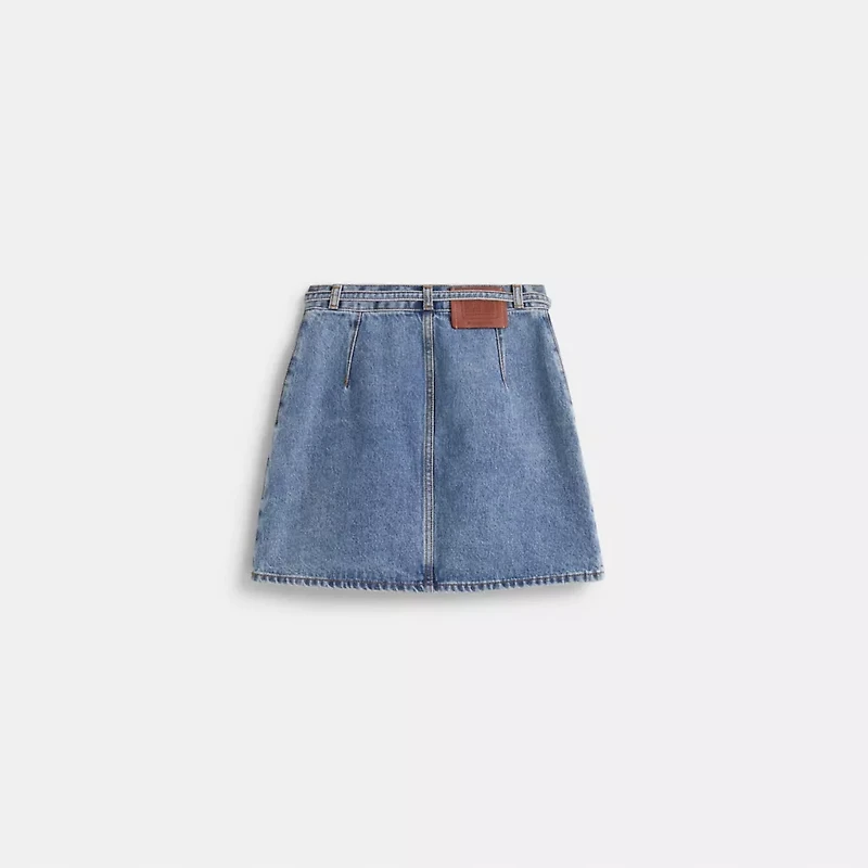 Restored Denim Skirt