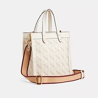 Reloved Field Tote With Horse And Carriage Print