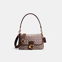 Restored Soft Tabby Shoulder Bag In Signature Jacquard