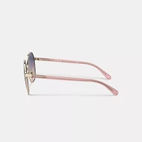 Metal Hexagon Sunglasses