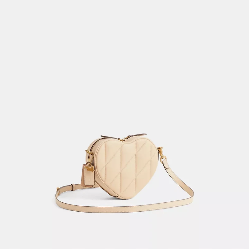 Reloved Heart Crossbody Bag With Quilting