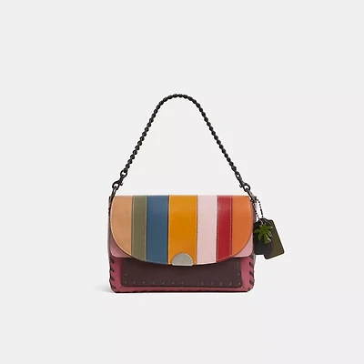 Custom Dreamer Shoulder Bag In Colorblock With Whipstitch