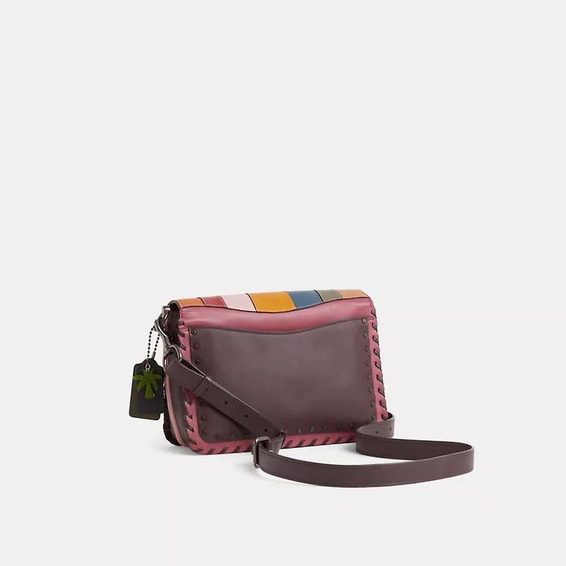 Custom Dreamer Shoulder Bag In Colorblock With Whipstitch