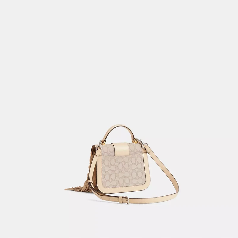 Custom Alie Top Handle In Signature Jacquard