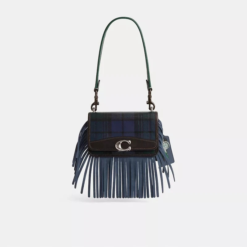 Reloved Bandit Crossbody Bag With Plaid Print