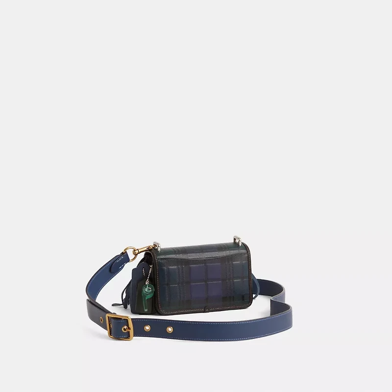 Reloved Bandit Crossbody Bag With Plaid Print