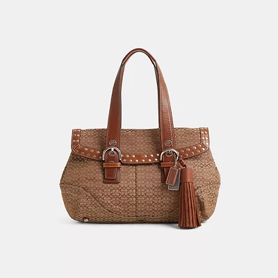 Reloved Mini Signature Soho Flap Satchel