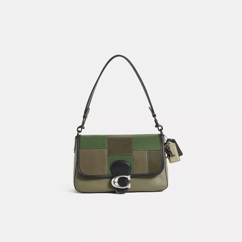 Reloved Soft Tabby Shoulder Bag With Snakeskin Detail