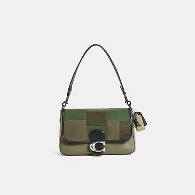 Reloved Soft Tabby Shoulder Bag With Snakeskin Detail