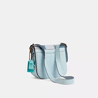 Reloved Courier Bag In Crocodile