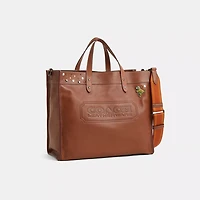 Reloved Field Tote Bag 40 With Coach Badge