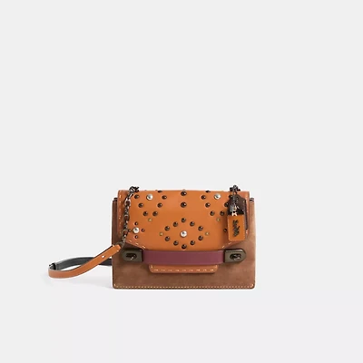 Custom Coach Swagger Chain Crossbody In Colorblock
