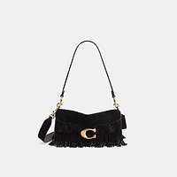 Restored Tabby Shoulder Bag 26 With Crystal Beaded Fringe