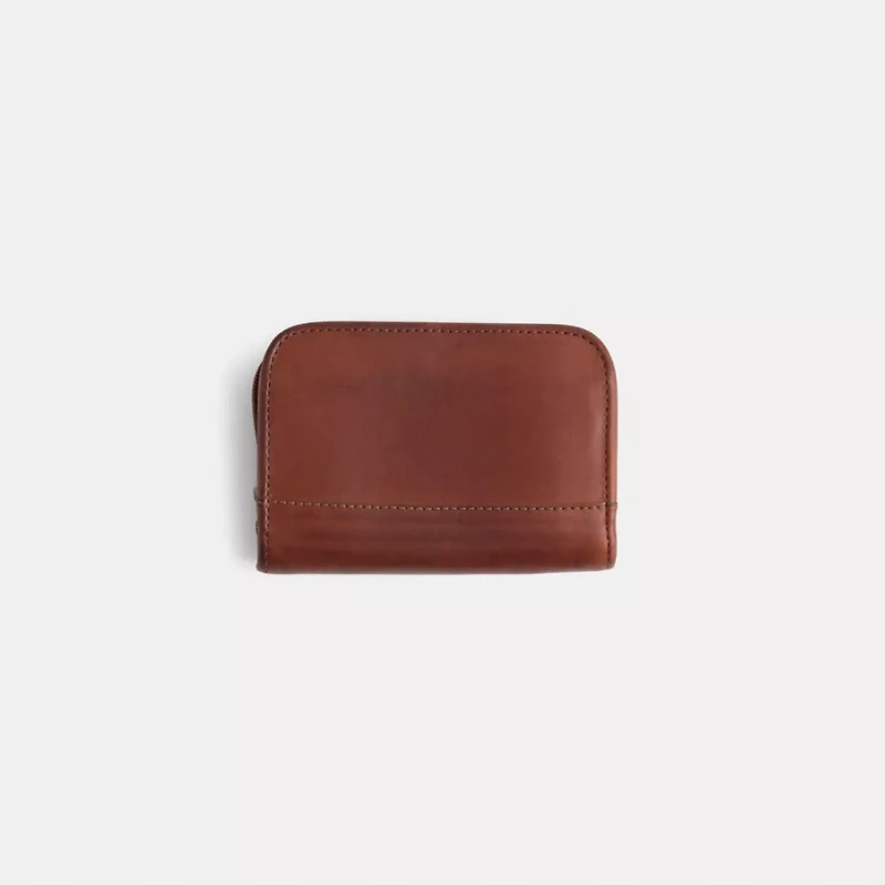 Vintage Classic Zip Around Compact Clutch