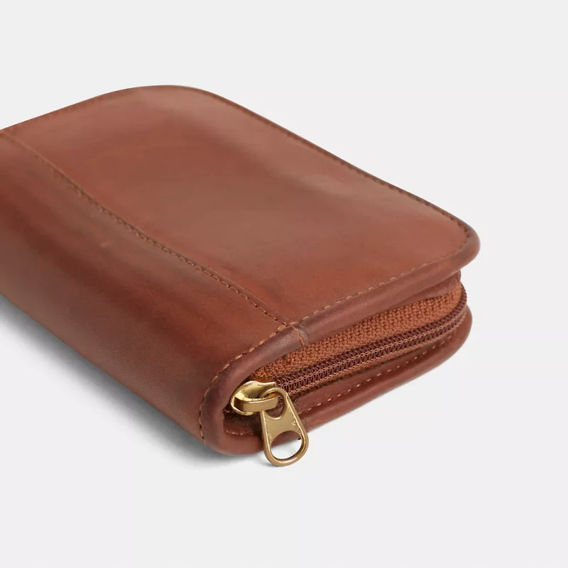 Vintage Classic Zip Around Compact Clutch