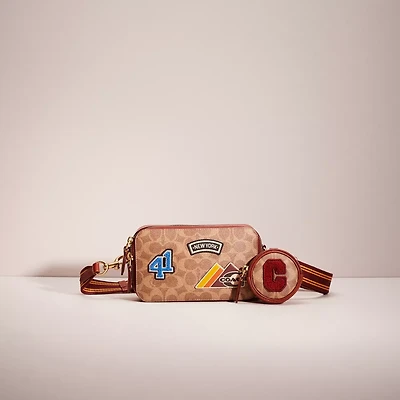 Restored Charter Slim Crossbody In Signature Canvas With Patches