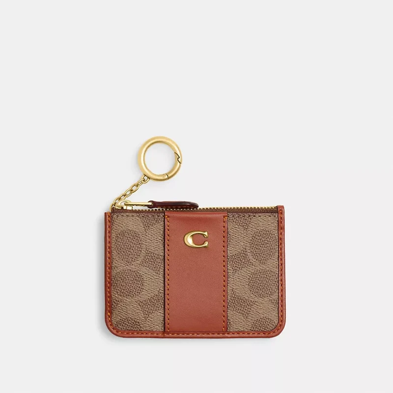 Essential Mini Id Card Case In Signature Canvas