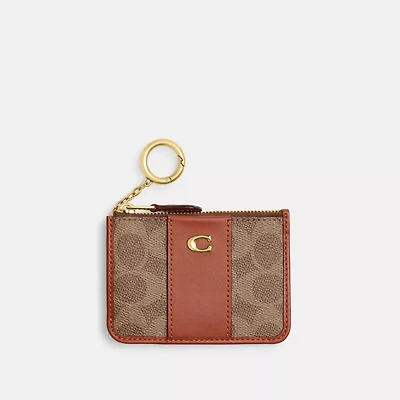 Essential Mini Id Card Case In Signature Canvas