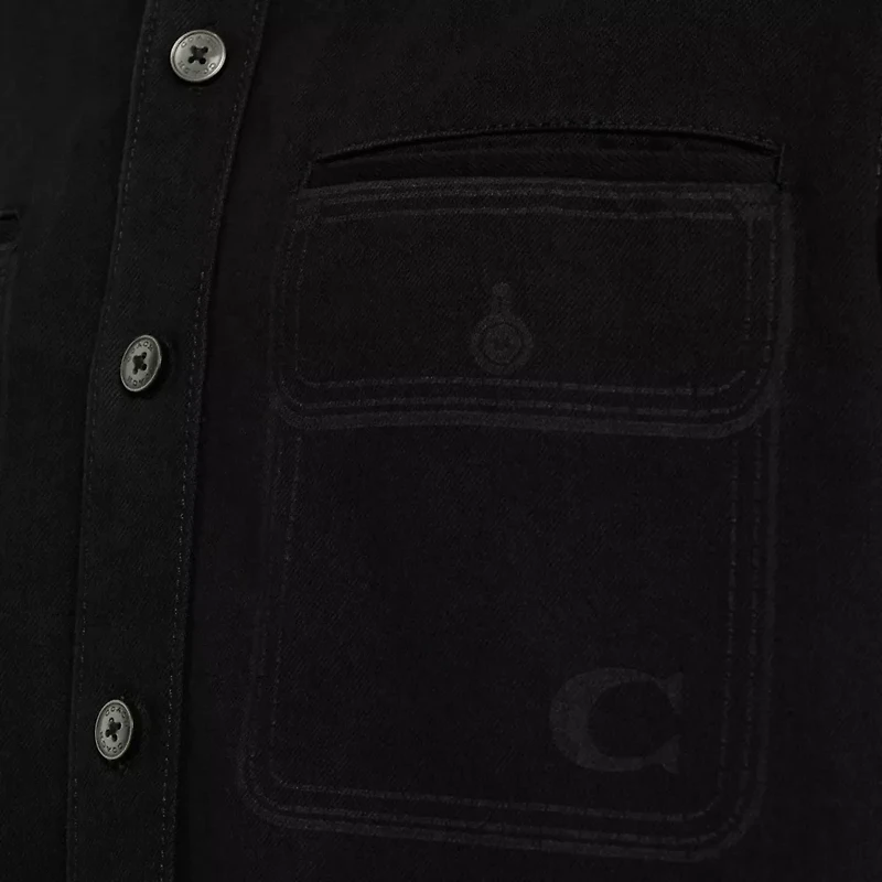 Restored Trompe L'oeil Denim Shirt