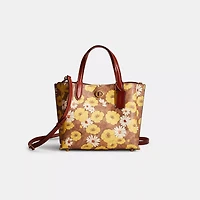 Restored Willow Tote 24 In Signature Canvas With Floral Print