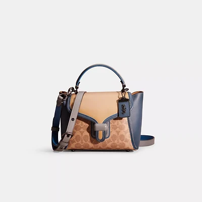 Restored Courier Carryall 23 In Colorblock Signature Canvas